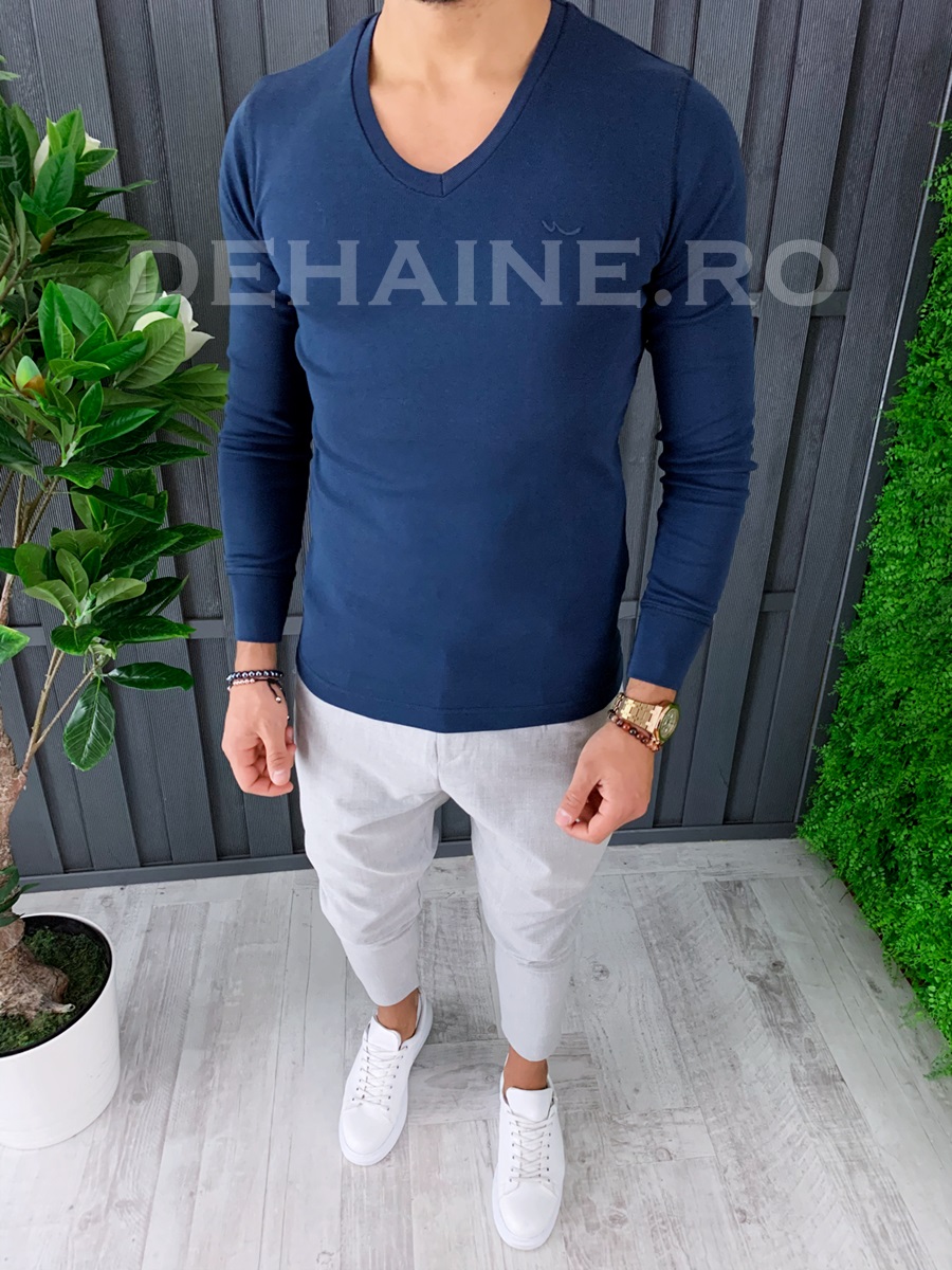 Bluza barbati slim fit bleumarin zr a6719 p2-4 / s4